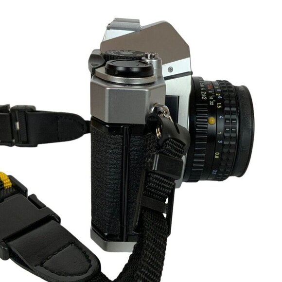 Pentax Asahi K1000 35mm SLR Film Camera 50mm Lens Strap User Manual Vtg 1980s - Picture 3 of 9